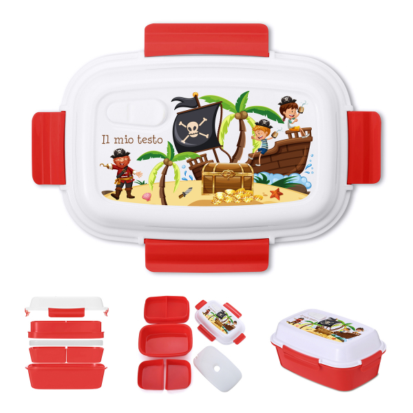 Lunch box personalizzata - Pirati