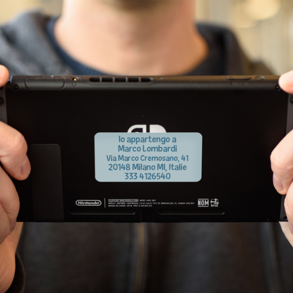 Adesivi per indirizzo, 5 righe