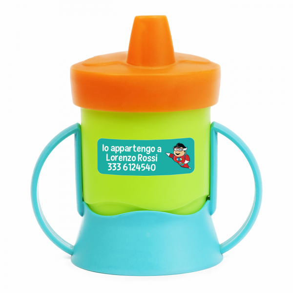 Adesivi rettangolari, 3 righe