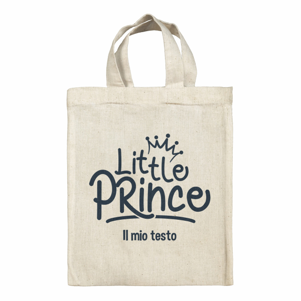 Borsa tote bag, contenitore porta-pranzo personalizzato - Little Prince