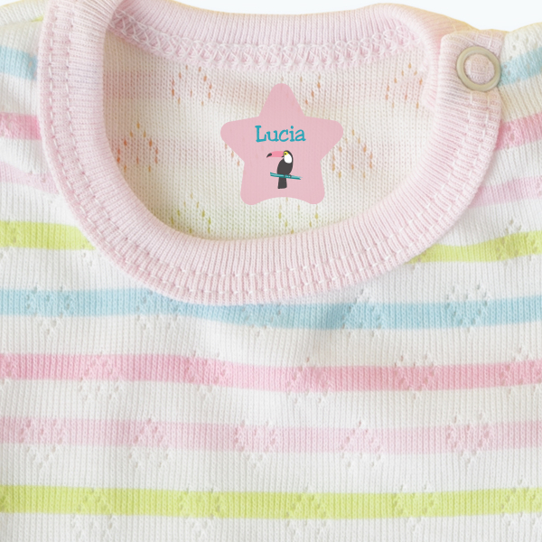 Etichette termoadesive vestiti stelle