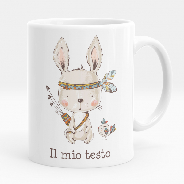 Tazza personalizzata - Coniglio indiano