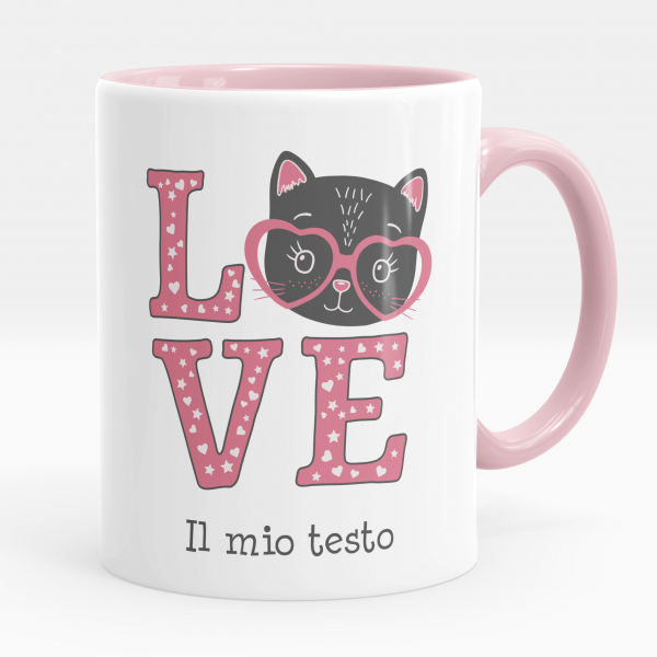 Tazza personalizzata - Gatto love