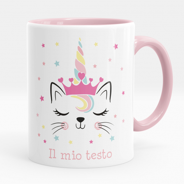 Tazza personalizzata - Gatto, unicorno