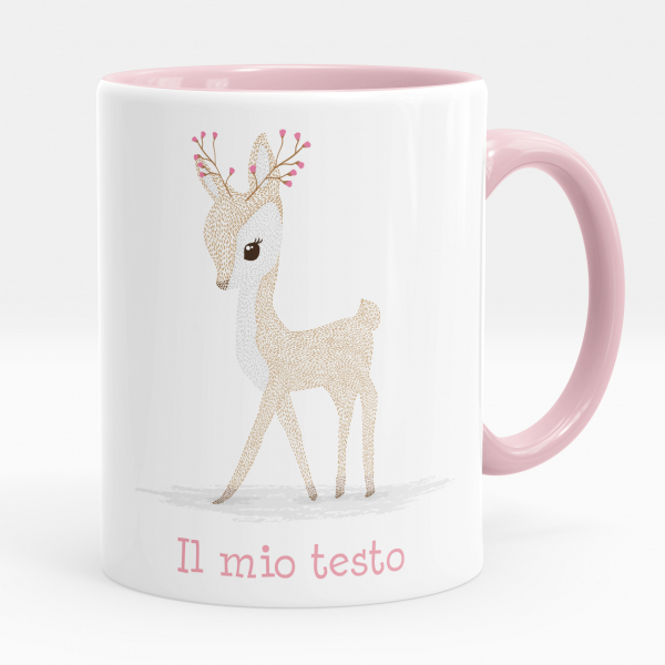 Tazza personalizzata - Grazioso cerbiatto