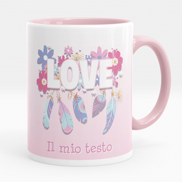 Tazza personalizzata - Love, indiano