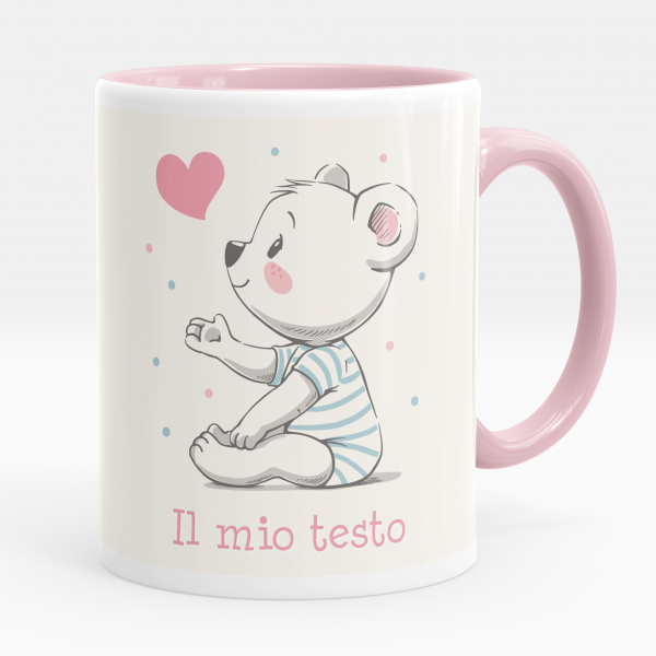Tazza personalizzata - Orsacchiotto, cuore
