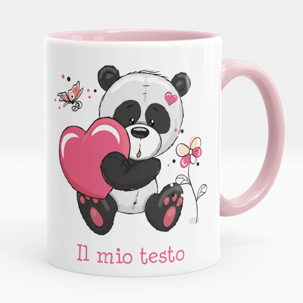 Tazza personalizzata - Panda cuore