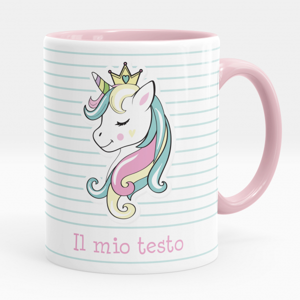 Tazza personalizzata - Principessa, unicorno