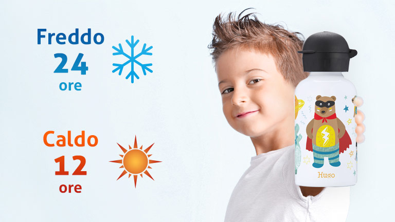 Borracce isotermiche personalizzabili per bambino  350 ml