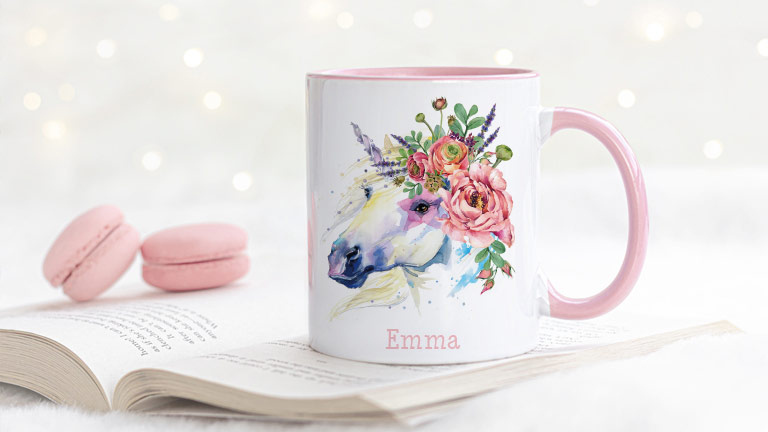 Tazza Smaltata Personalizzata Per Bambini Con Nome E Volpe – Regalo Unico Per Compleanno