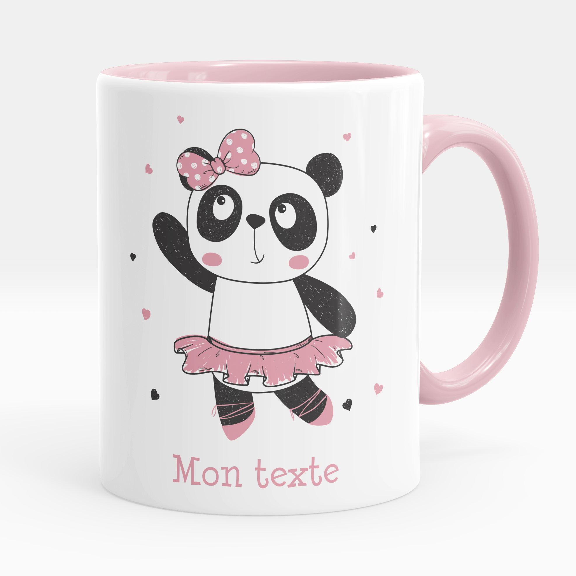 Tazza personalizzata - Ballerina, panda, cuori a partire da 6.90€