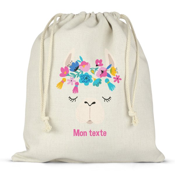 Borsa per contenitore porta-pranzo, con lacci, personalizzata, modello: Lama