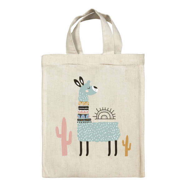 Borsa tote bag, contenitore porta-pranzo personalizzato - Lama cactus