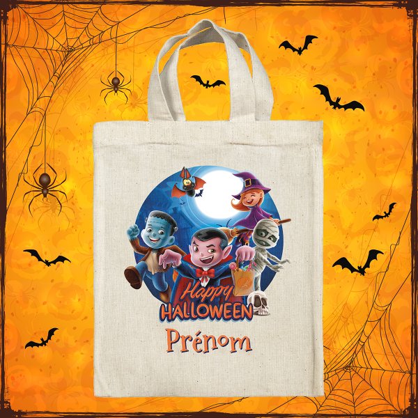 Borsa tote bag di Halloween personalizzata - Vampiri