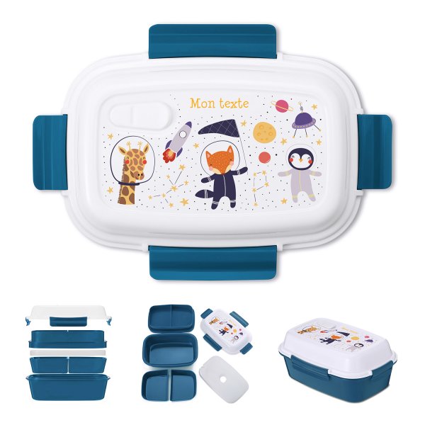 Lunch box personalizzata - Animali astronauti