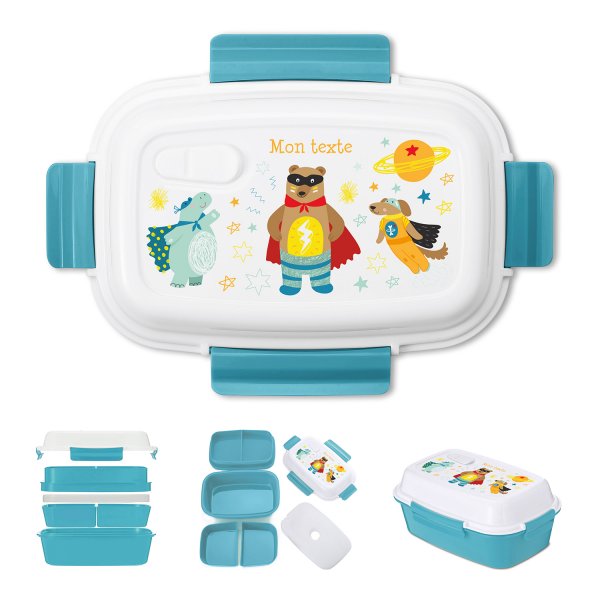 Lunch box personalizzata - Animali super-eroi