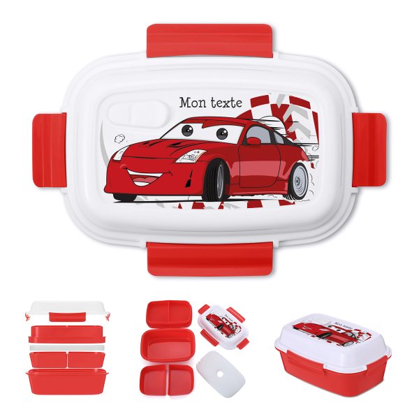 Lunch box personalizzata - Auto da corsa