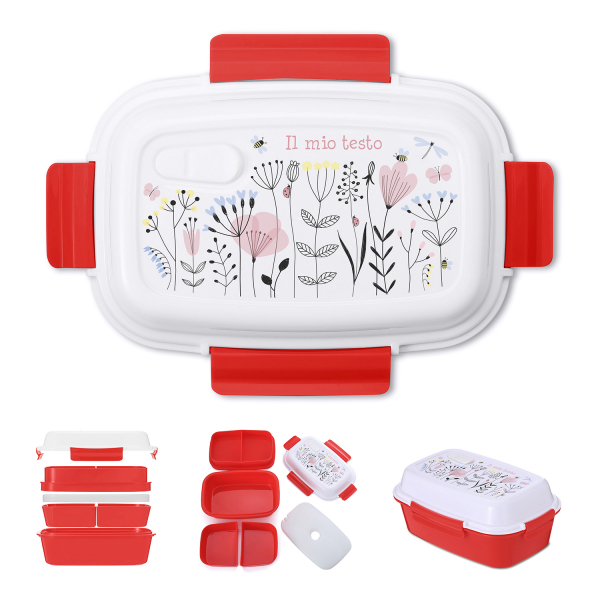 Lunch box personalizzata - Fiori