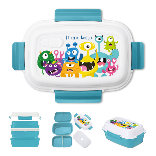 Lunch box personalizzata - Piccoli mostri