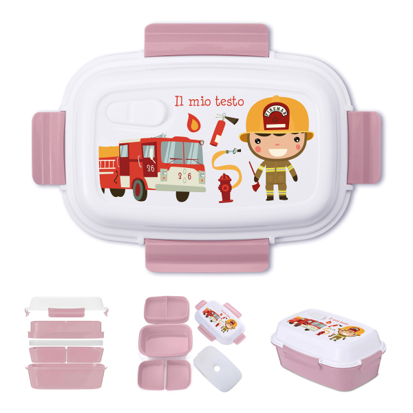 Lunch box personalizzata - Pompieri