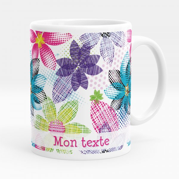 Tazza personalizzata - Fiori multi-colore